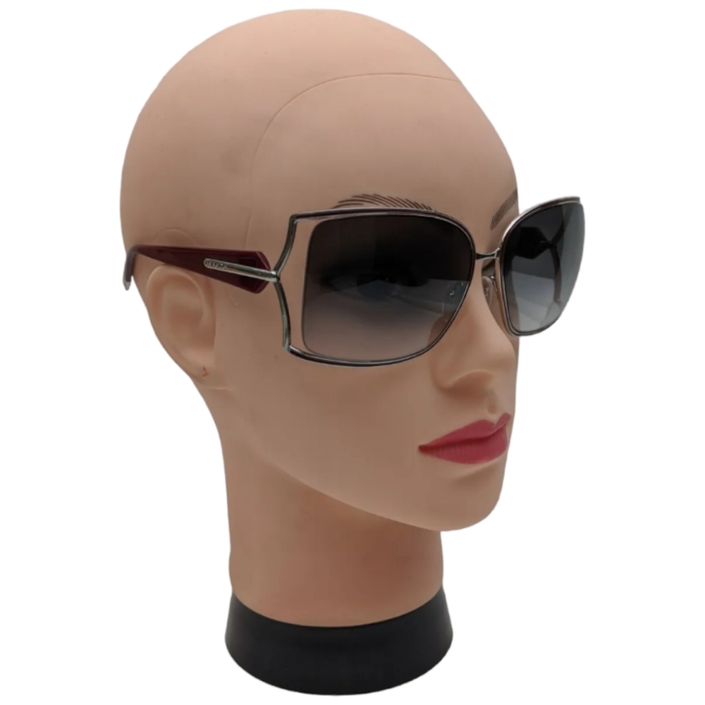 ESCADA | SES752 BURGUNDY OVERSIZE SUNGLASSES - Picture 10 of 10